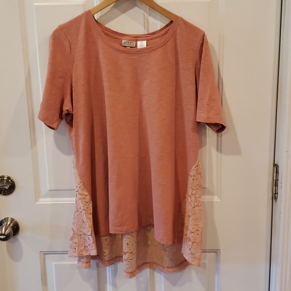 LOGO Lori Goldstein Short Sleeved Shirt